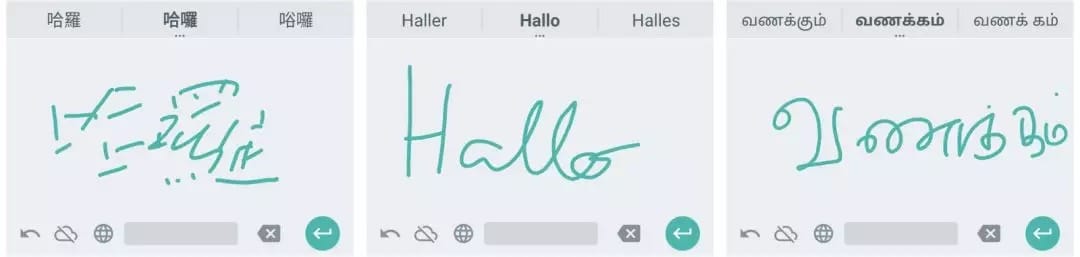 Google 手写支持100种语言